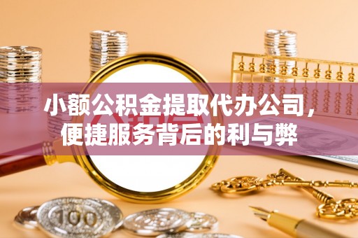 迪庆小额公积金提取代办公司，便捷服务背后的利与弊