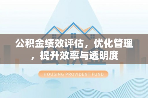 迪庆公积金绩效评估，优化管理，提升效率与透明度